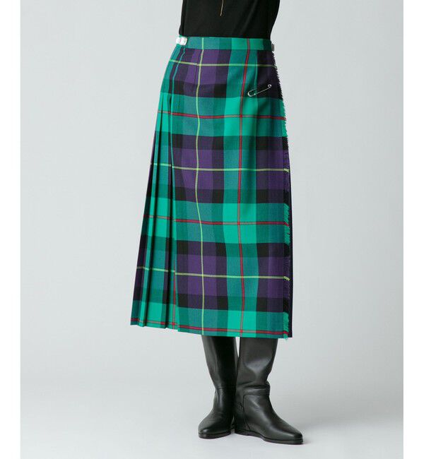 allureville「【O'NEIL of DUBLIN(オニールオブダブリン)】COMBINATION LONG KILT」|スカート|グリーン系