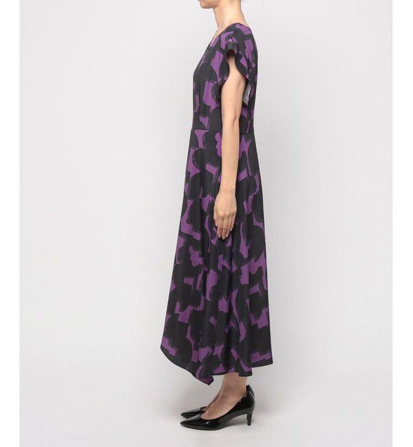 allureville「モダンジオメトリックプリントワンピース」|ワンピース|