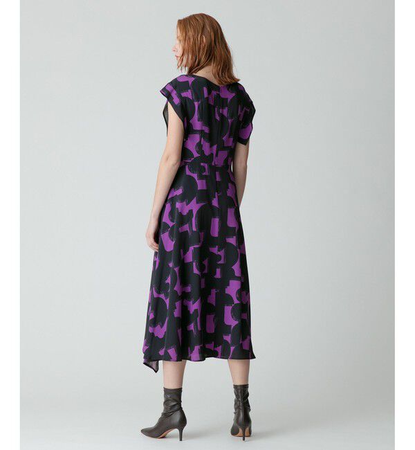 allureville「モダンジオメトリックプリントワンピース」|ワンピース|