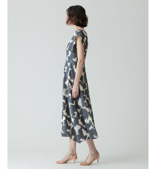 allureville「モダンジオメトリックプリントワンピース」|ワンピース|