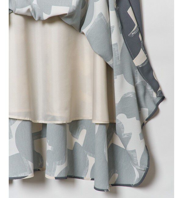 allureville「モダンジオメトリックプリントワンピース」|ワンピース|