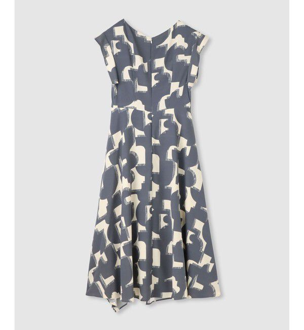 allureville「モダンジオメトリックプリントワンピース」|ワンピース|