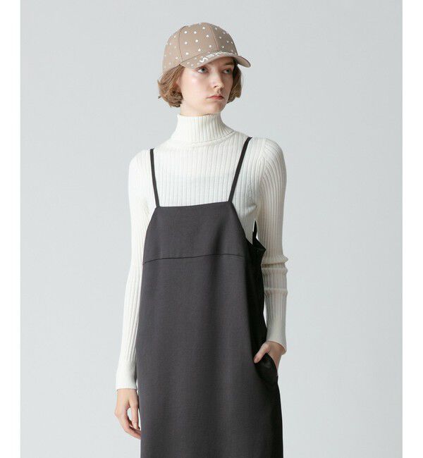 allureville「釦ディティール2WAY ネックリブプルオーバー」|その他|アイボリー