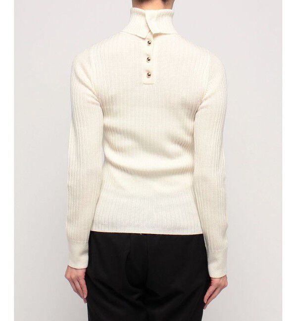 allureville「釦ディティール2WAY ネックリブプルオーバー」|その他|