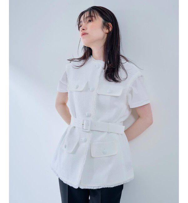 LOULOU WILLOUGHBY「【LOULOU WILLOUGHBY】カラミツイードジレ」|その他|