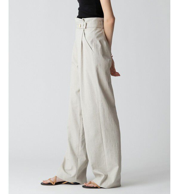 allureville「シェルタリングボタンベルトパンツ」|チノ|