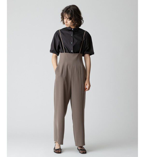 allureville「ハイウエストサロペットパンツ」|オールインワン|