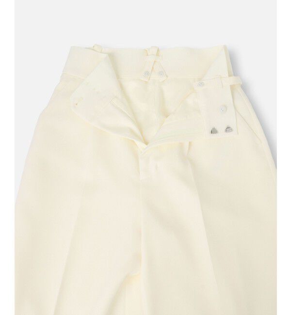 LOULOU WILLOUGHBY「【LOULOU WILLOUGHBY】トリアセダブルクロスサス付きパンツ」|チノ|