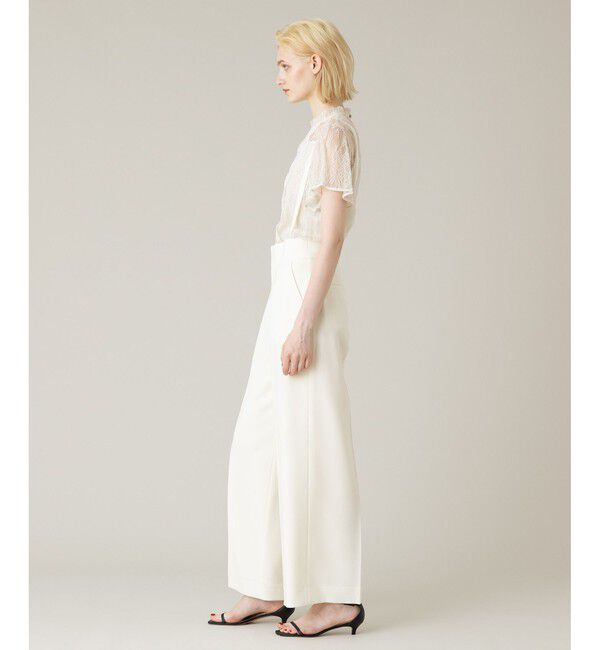 LOULOU WILLOUGHBY「【LOULOU WILLOUGHBY】トリアセダブルクロスサス付きパンツ」|チノ|