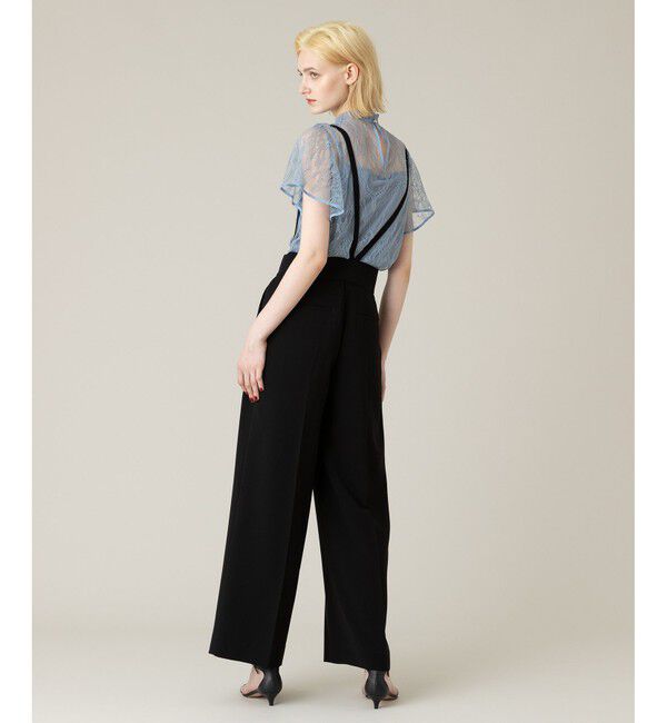 LOULOU WILLOUGHBY「【LOULOU WILLOUGHBY】トリアセダブルクロスサス付きパンツ」|チノ|