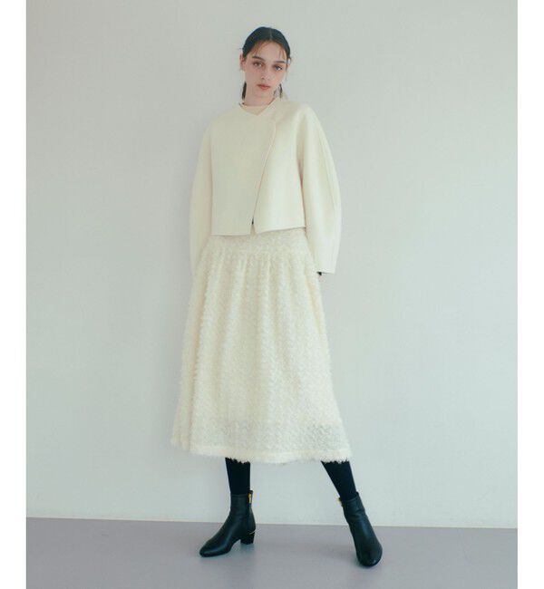 LOULOU WILLOUGHBY「【LOULOU WILLOUGHBY】フラワーパピヨンスカート」|フレア|