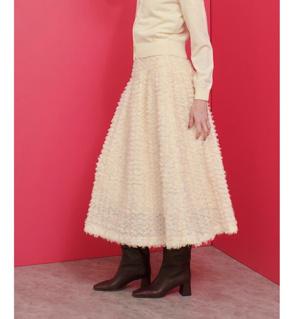 LOULOU WILLOUGHBY「【LOULOU WILLOUGHBY】フラワーパピヨンスカート」|フレア|