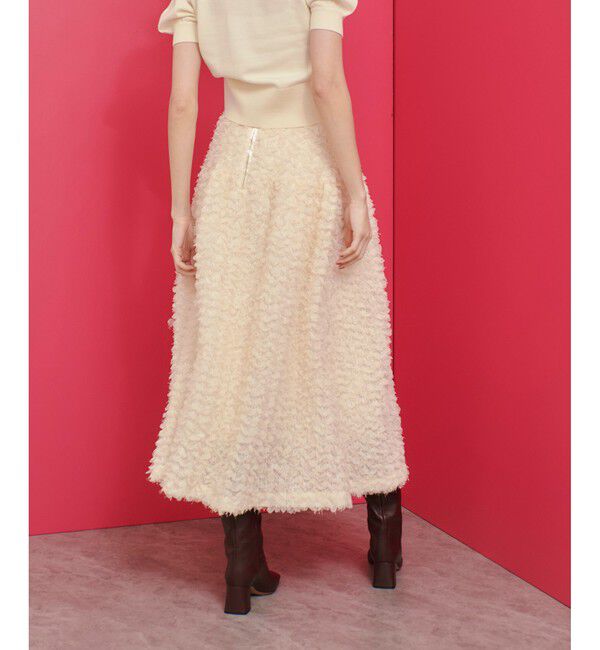 LOULOU WILLOUGHBY「【LOULOU WILLOUGHBY】フラワーパピヨンスカート」|フレア|