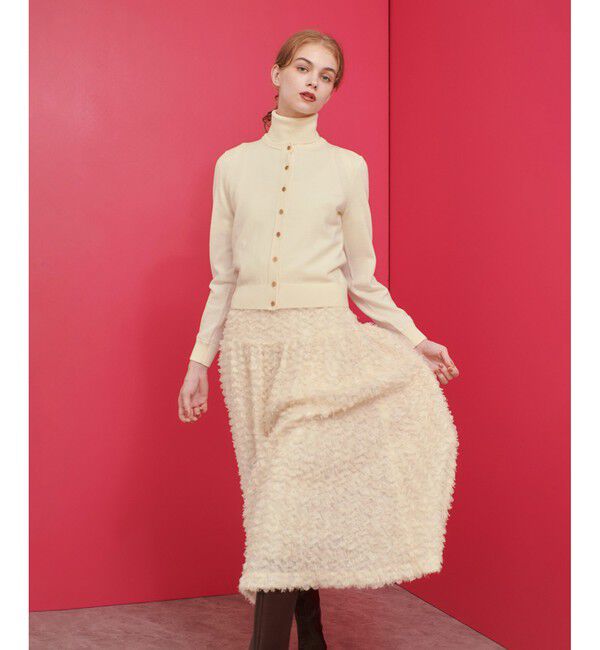 LOULOU WILLOUGHBY「【LOULOU WILLOUGHBY】フラワーパピヨンスカート」|フレア|