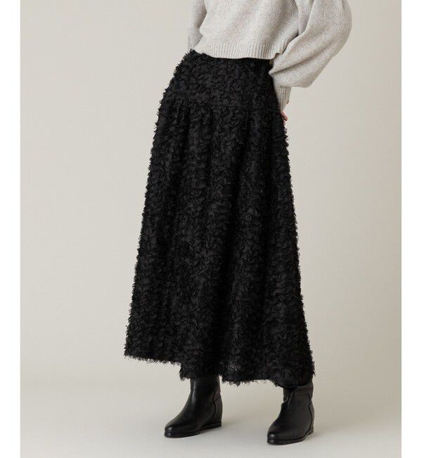 LOULOU WILLOUGHBY「【LOULOU WILLOUGHBY】フラワーパピヨンスカート」|フレア|