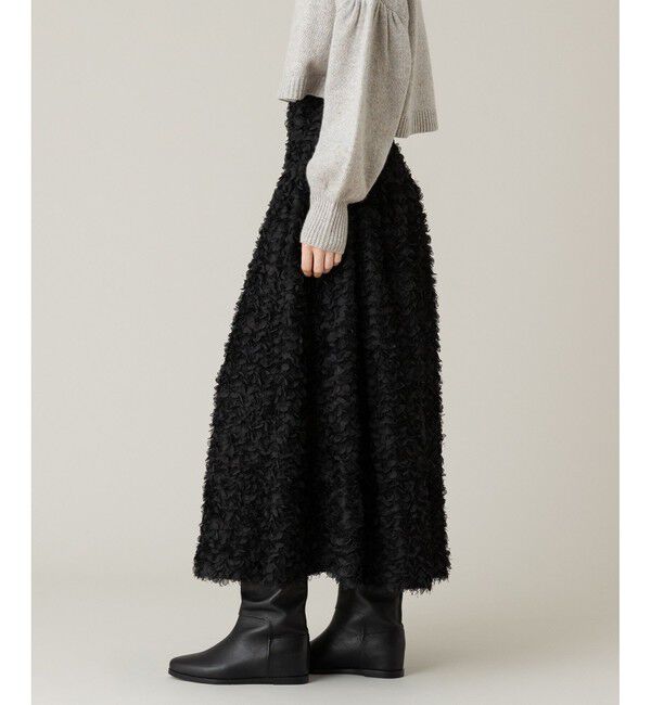 LOULOU WILLOUGHBY「【LOULOU WILLOUGHBY】フラワーパピヨンスカート」|フレア|