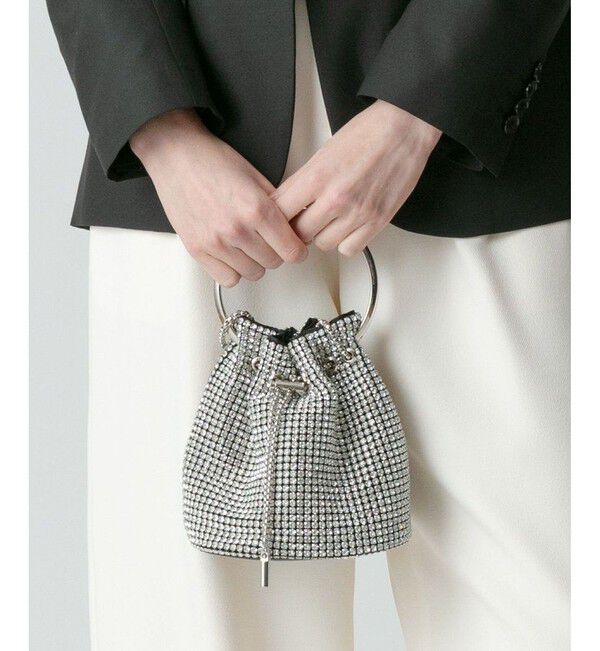 LOULOU WILLOUGHBY「【LOULOU WILLOUGHBY】ビジュー巾着ショルダー」|ショルダー・メッセンジャー|