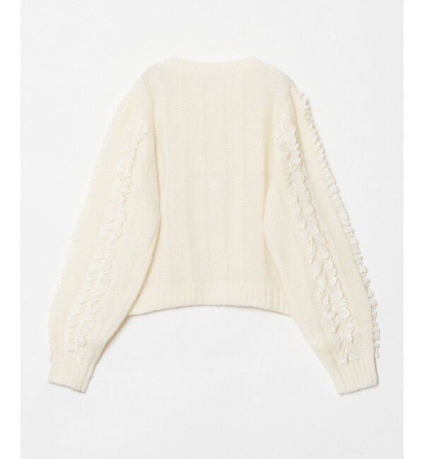 LOULOU WILLOUGHBY「【LOULOU WILLOUGHBY】レーストリミングカーディガン」|カーディガン|