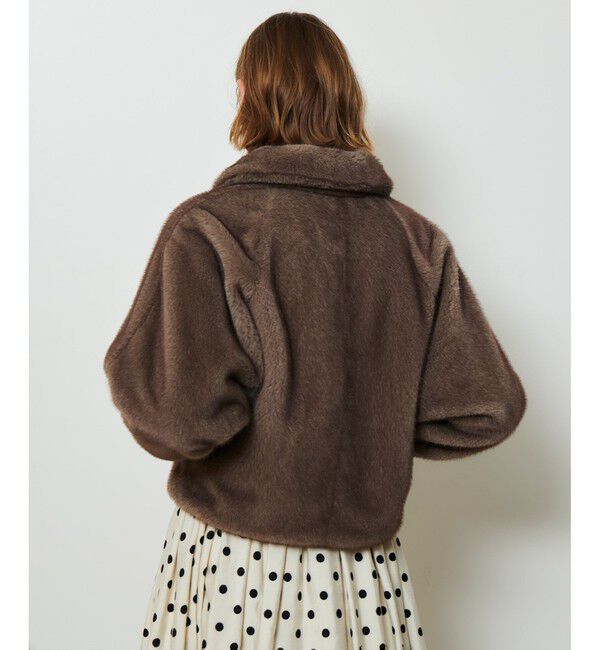 allureville「フェイクミンクファーブルゾン」|ブルゾン・スタジャン|