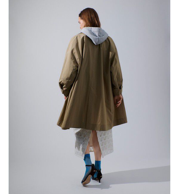 allureville「ステンカラーフレアコート」|ダッフルコート|ベージュ