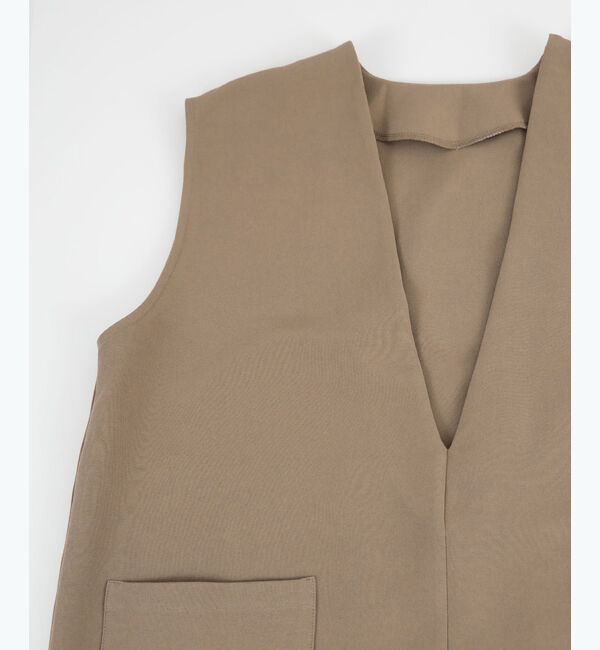 ur's「ディープVネックミニワンピース」|ワンピース|