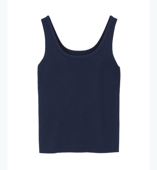 titivate「ベーシックニットタンクトップ」|ニット・セーター|ネイビー