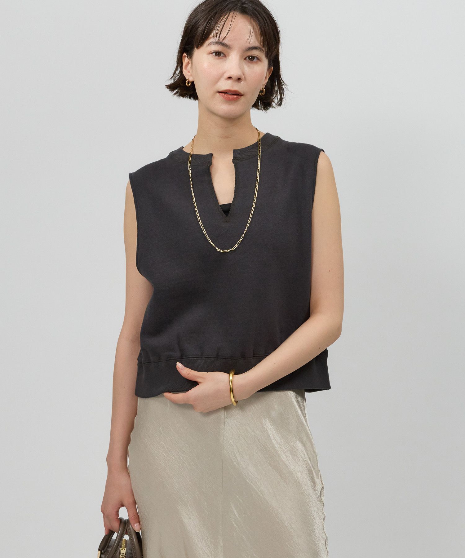 BABYLONE「ショート裏毛プルオーバー」|Tシャツ・カットソー|ﾁｬｺｰﾙ