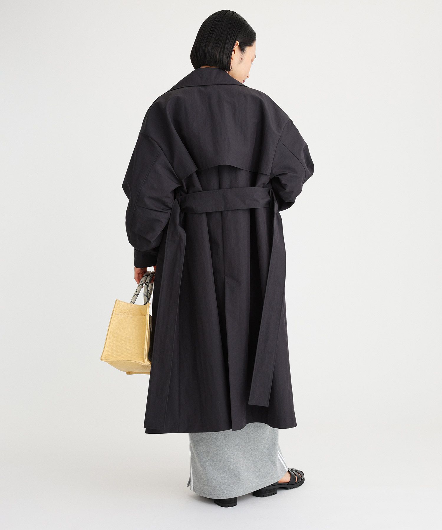 BABYLONE「コットンナイロンロングトレンチ」|トレンチコート|