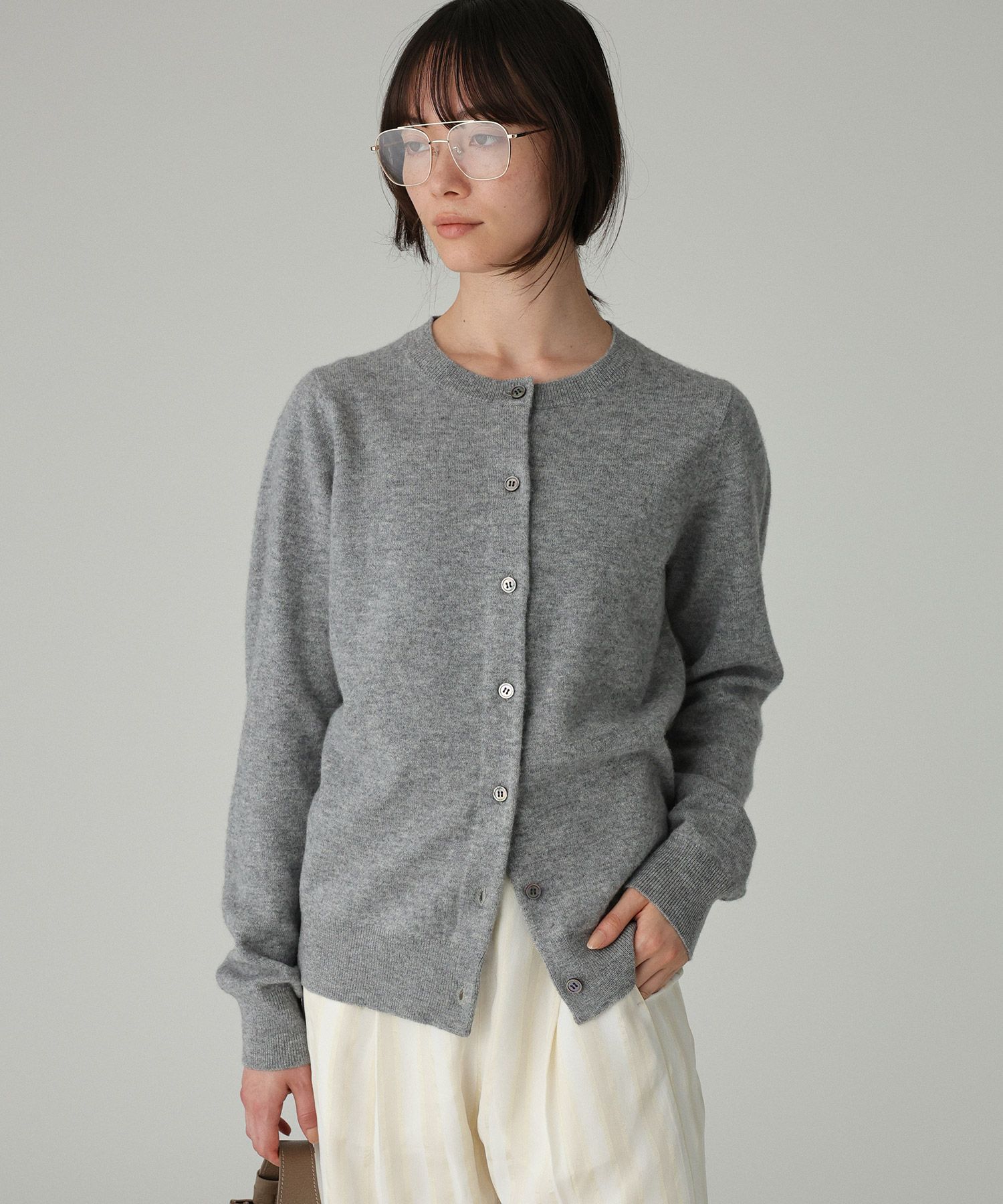 BABYLONE「【洗濯可】ウォッシャブルウールカーデ」|ニット・セーター|
