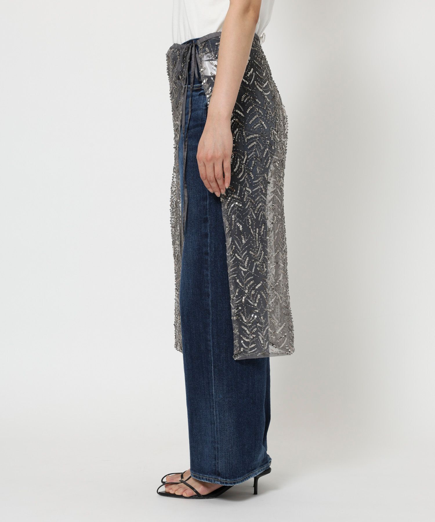 BABYLONE「チュールビーズラップスカート」|スカート|