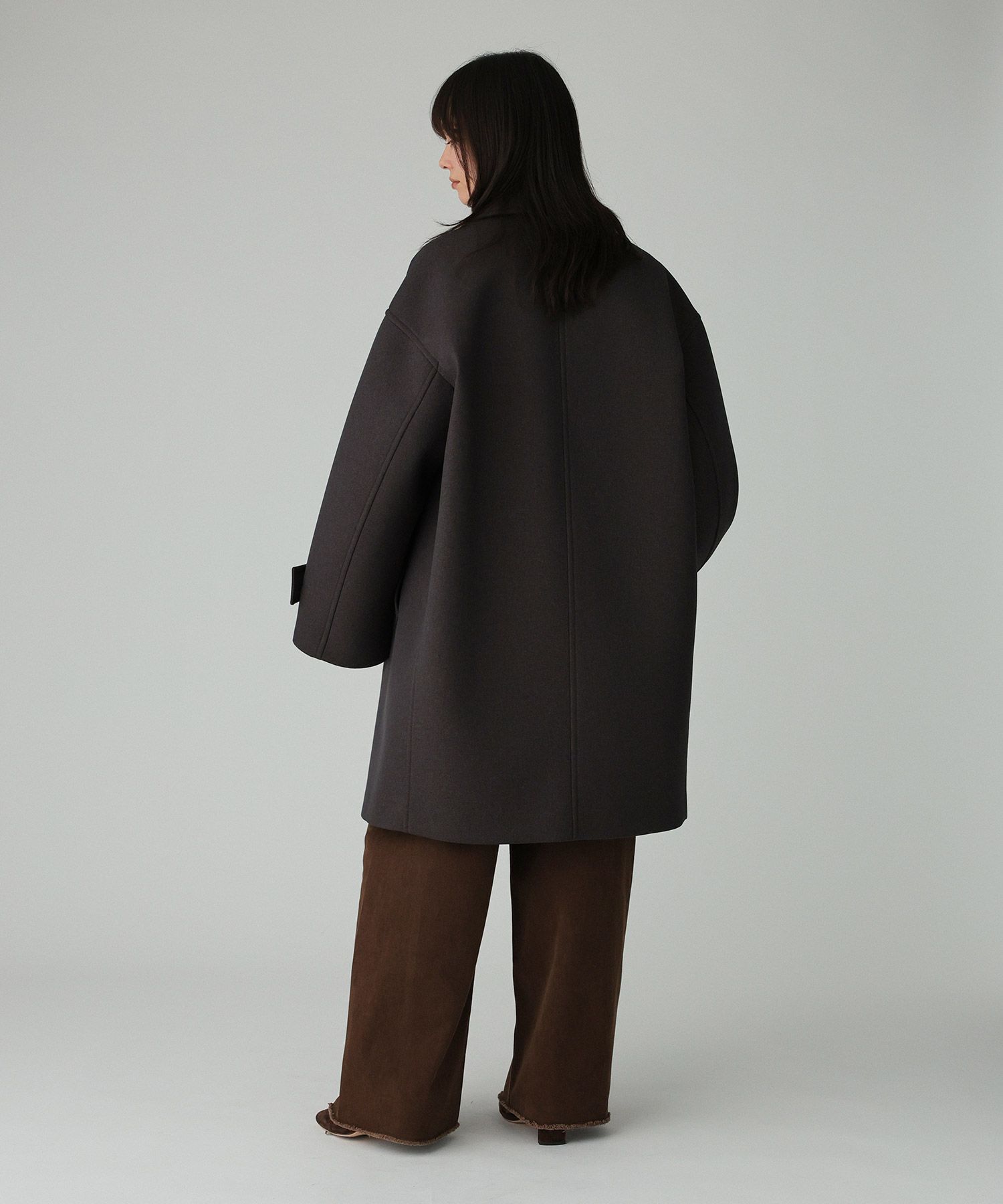 BABYLONE「ボンディングジャケットコート」|ピーコート|