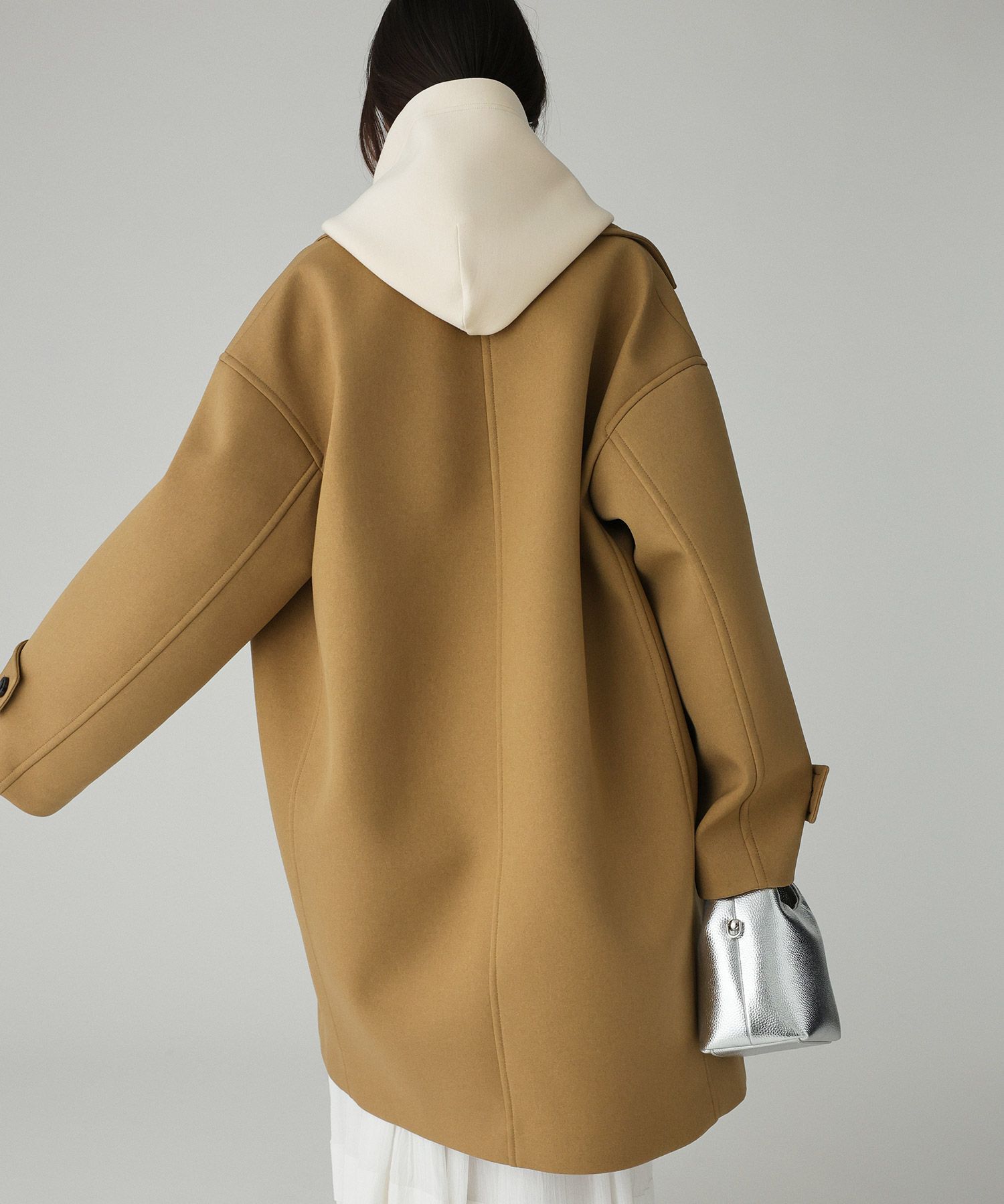 BABYLONE「ボンディングジャケットコート」|ピーコート|