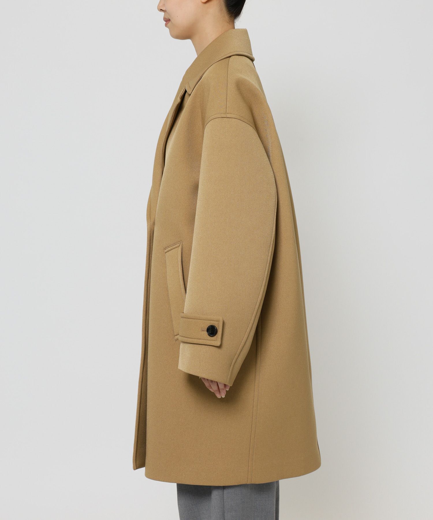 BABYLONE「ボンディングジャケットコート」|ピーコート|