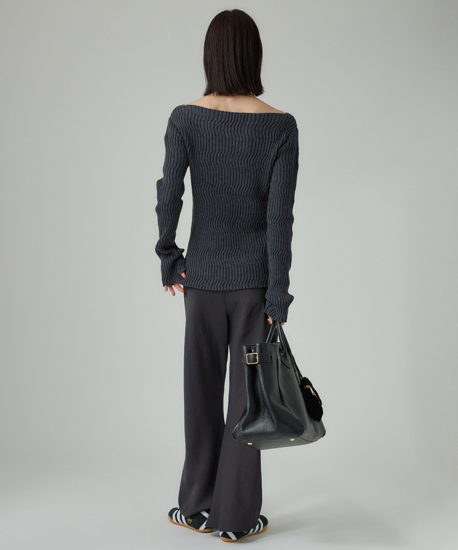 BABYLONE「シアリングガーターニットプルオーバー」|ニット・セーター|