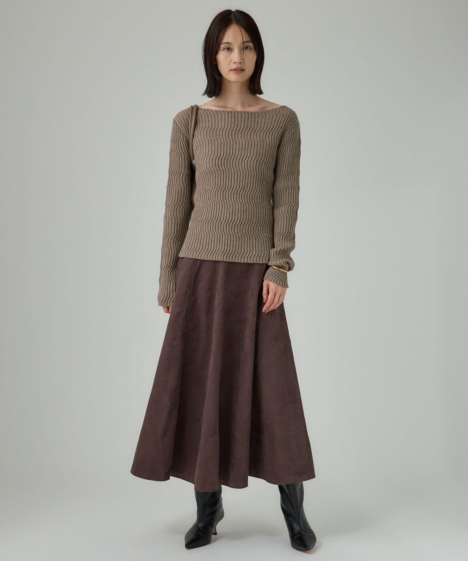 BABYLONE「シアリングガーターニットプルオーバー」|ニット・セーター|