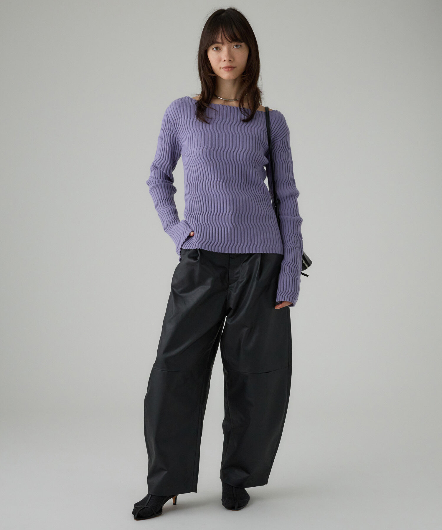 BABYLONE「シアリングガーターニットプルオーバー」|ニット・セーター|