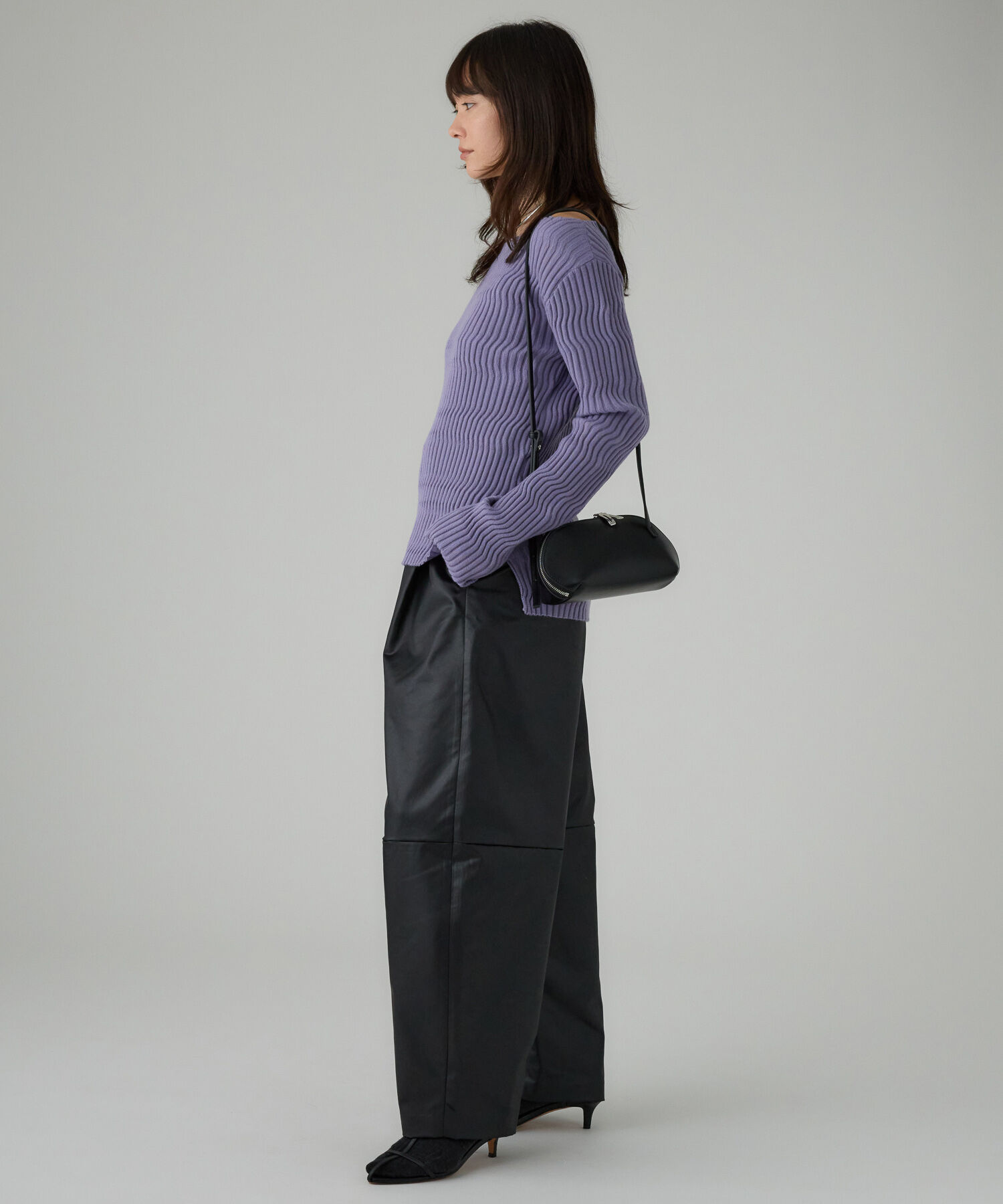 BABYLONE「シアリングガーターニットプルオーバー」|ニット・セーター|