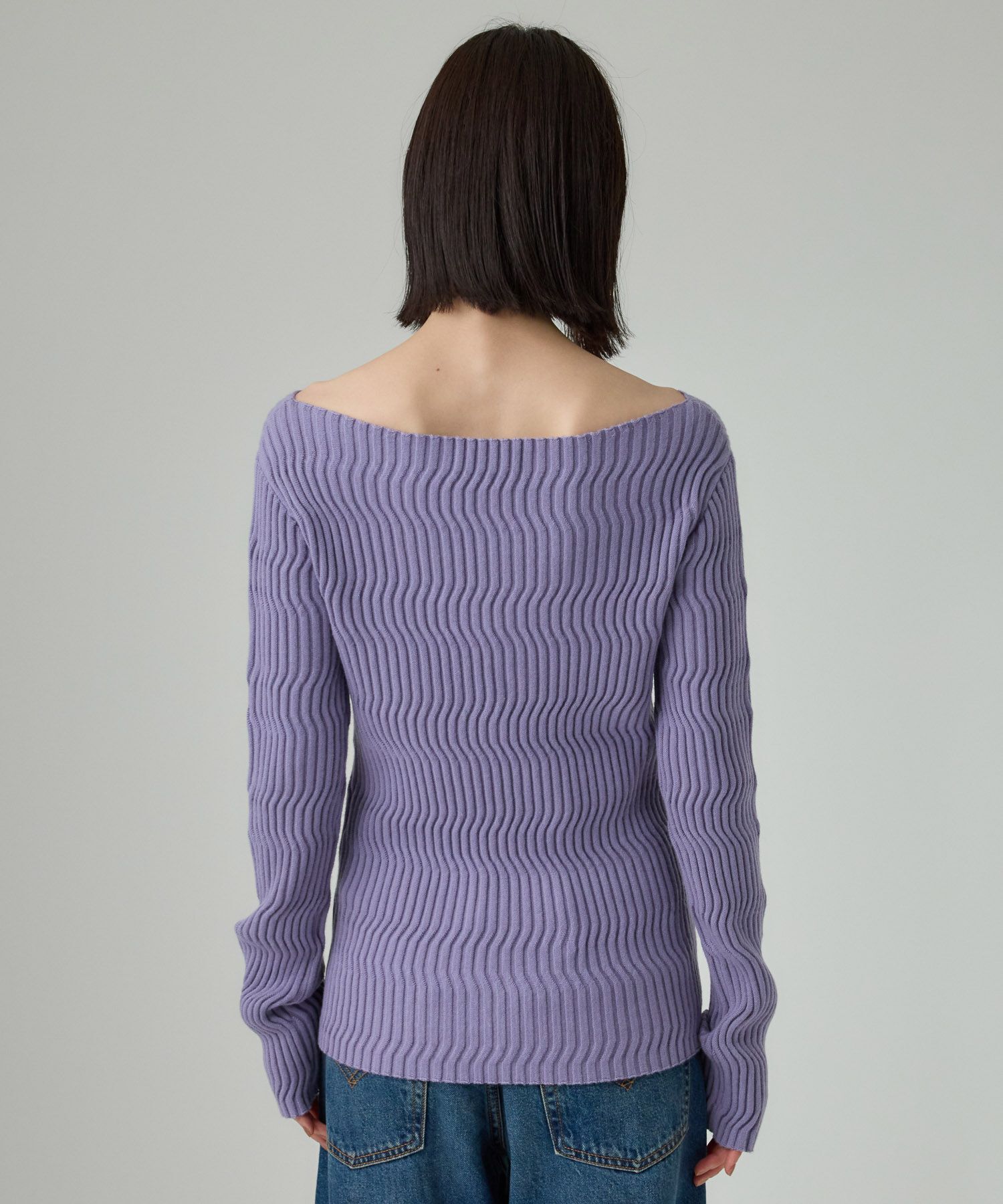 BABYLONE「シアリングガーターニットプルオーバー」|ニット・セーター|