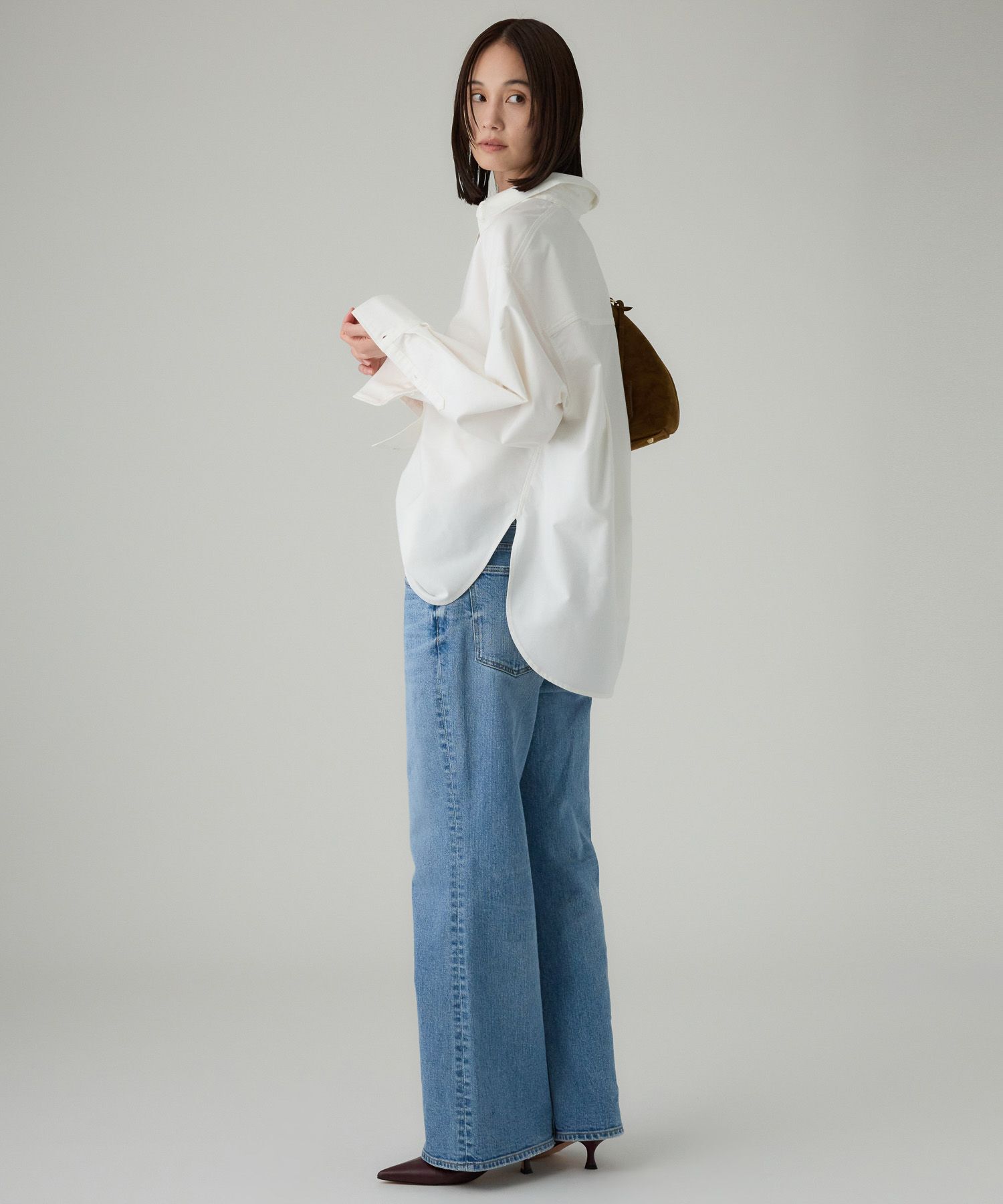 BABYLONE「オックス刺繍オーバーシャツ」|シャツ・ブラウス|