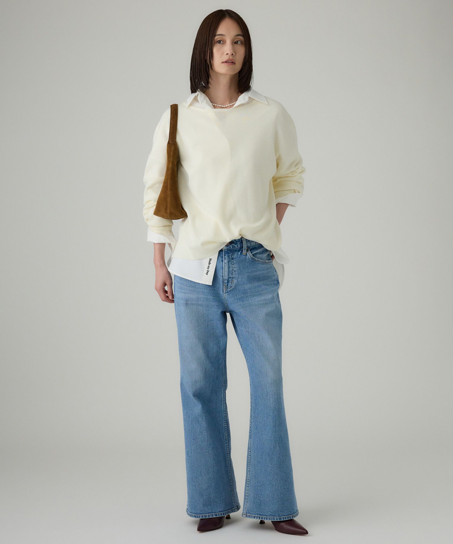 BABYLONE「オックス刺繍オーバーシャツ」|シャツ・ブラウス|