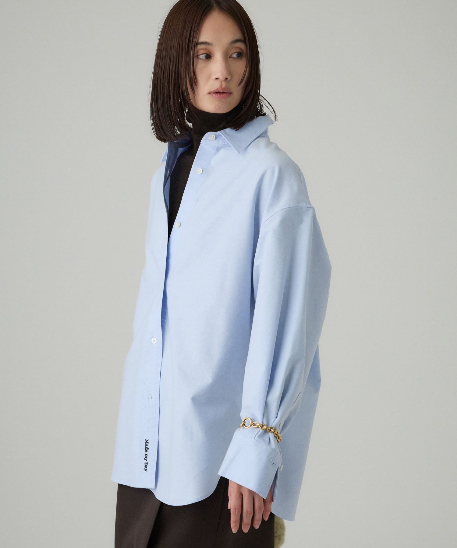 BABYLONE「オックス刺繍オーバーシャツ」|シャツ・ブラウス|