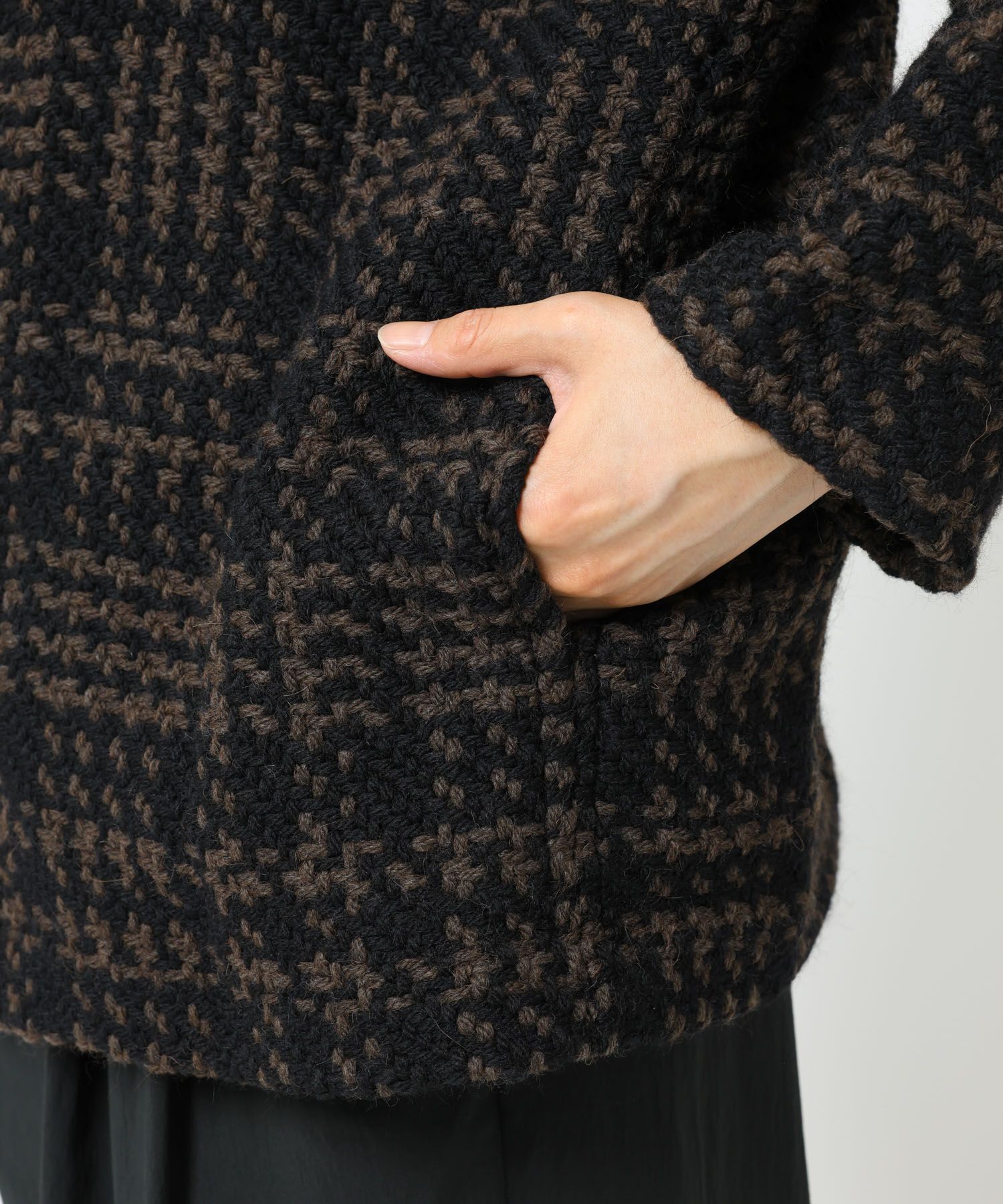  「【John Branigan】チェックジャケット」|ノーカラージャケット|