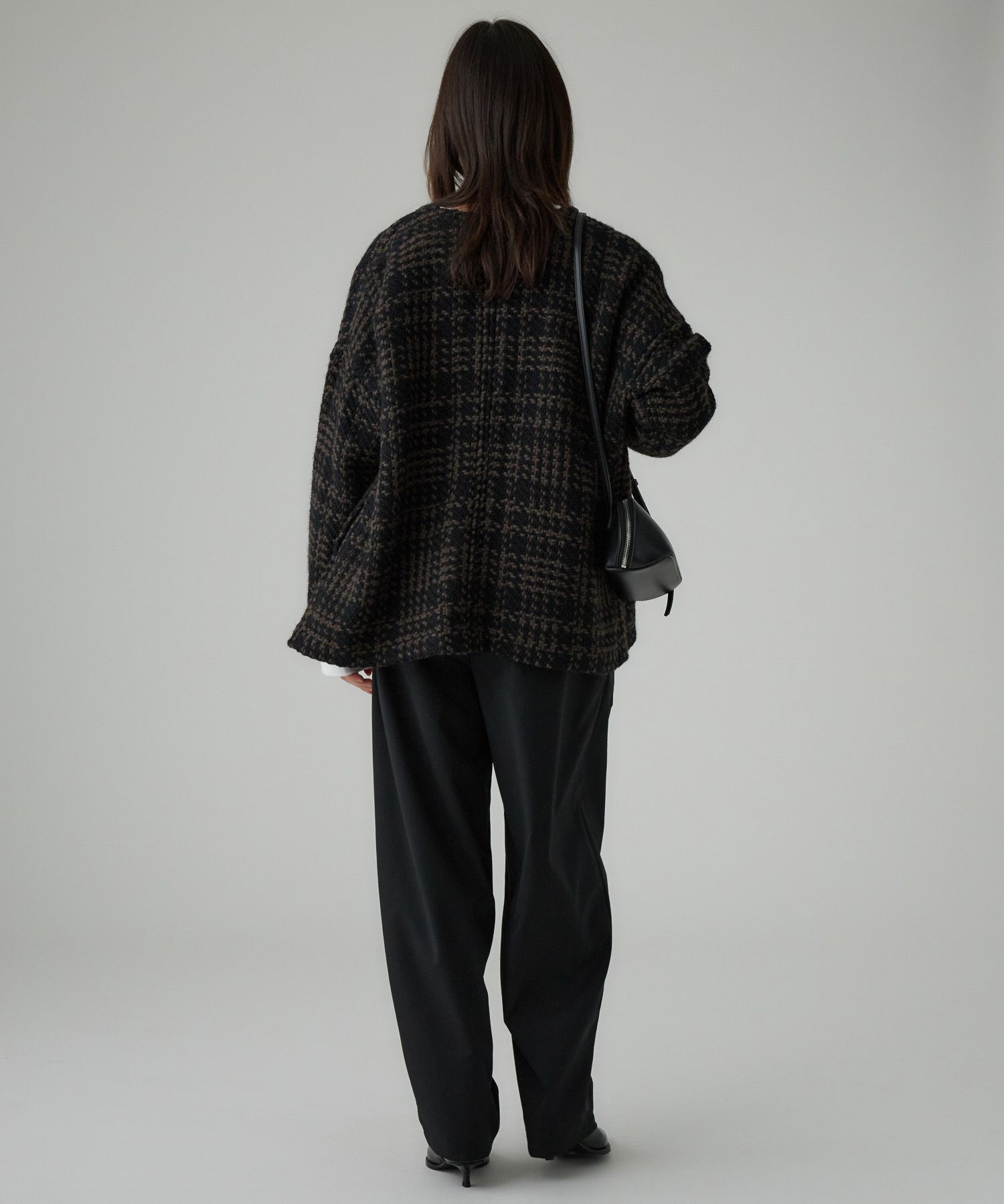  「【John Branigan】チェックジャケット」|ノーカラージャケット|