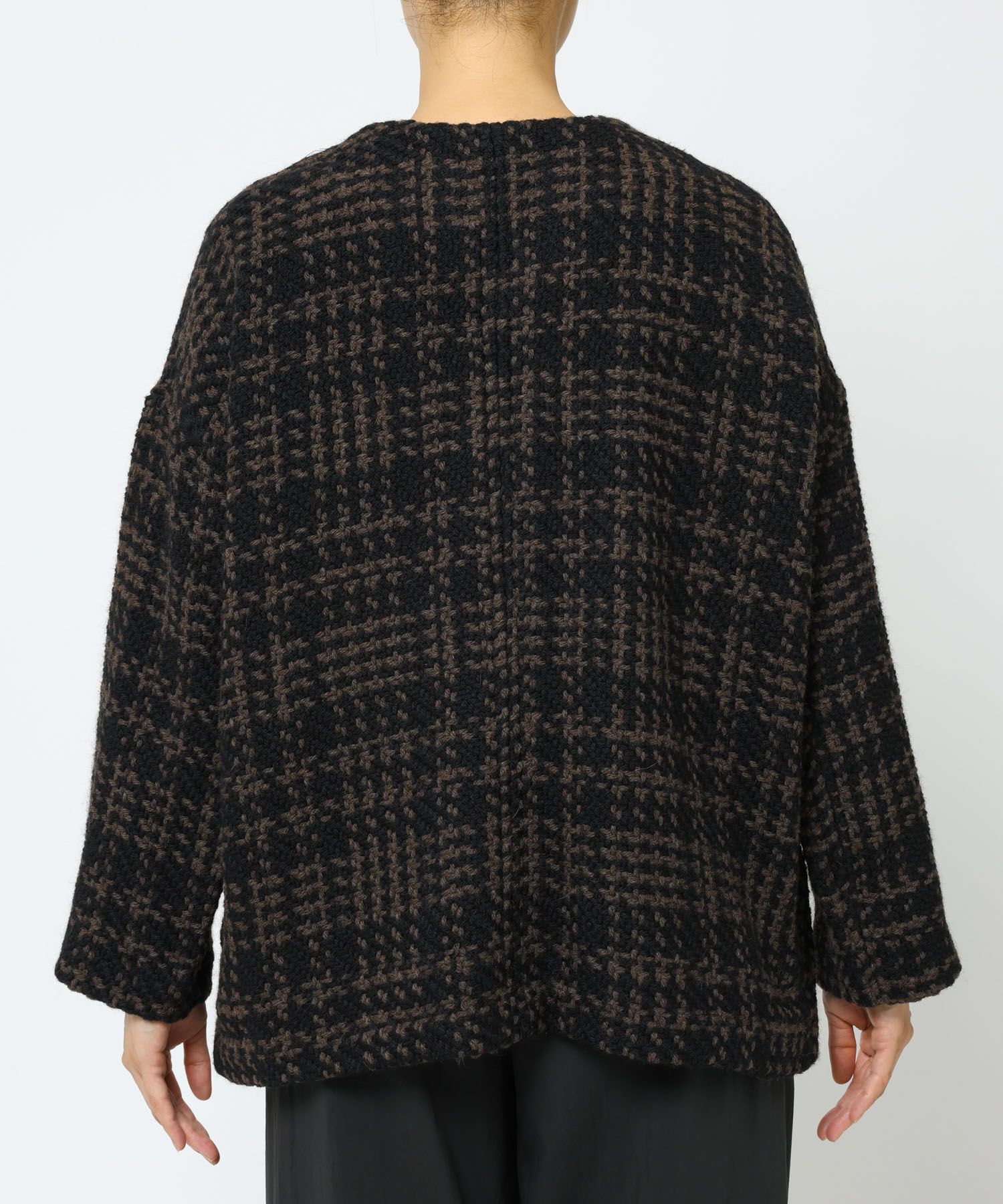  「【John Branigan】チェックジャケット」|ノーカラージャケット|