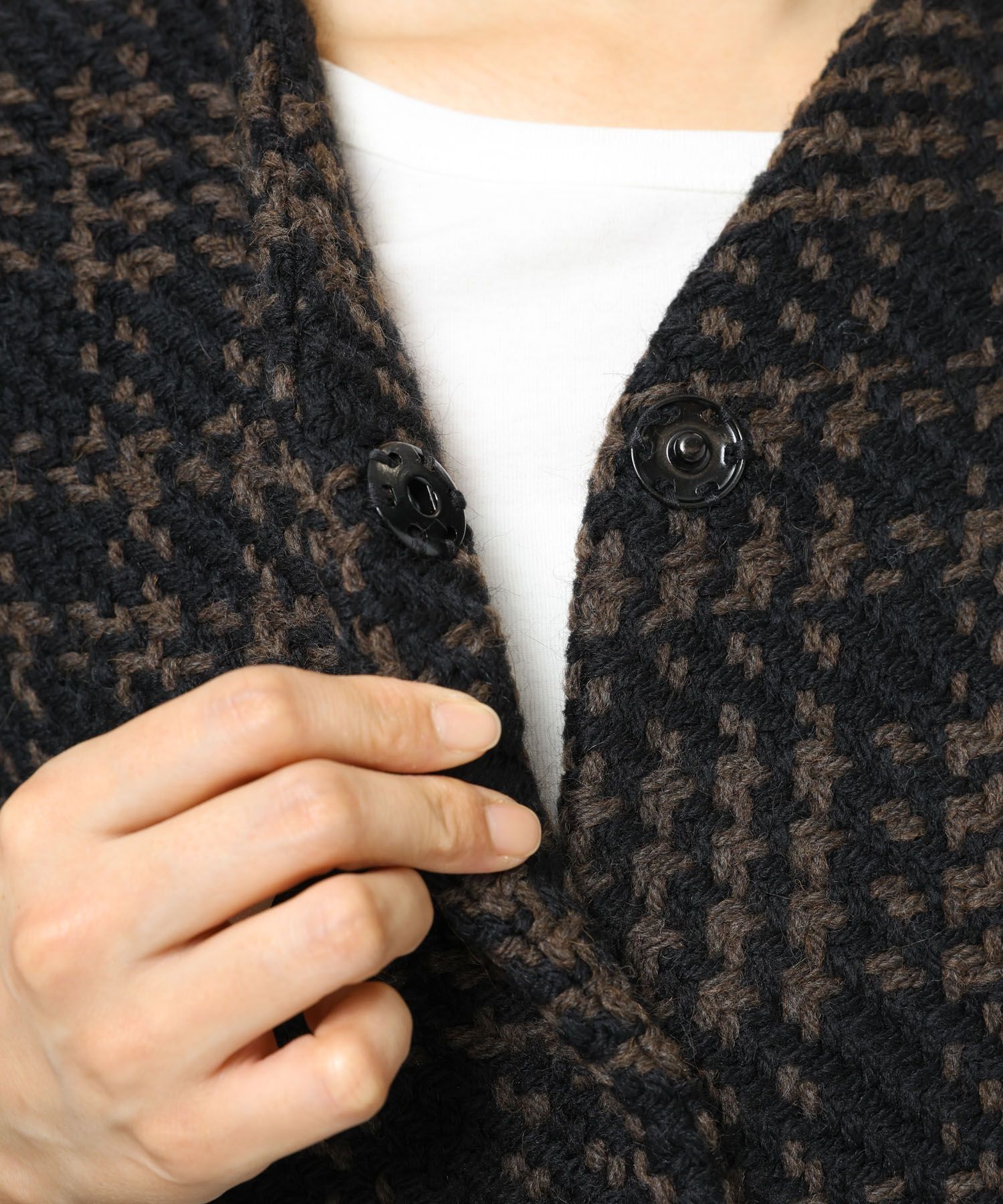  「【John Branigan】チェックジャケット」|ノーカラージャケット|