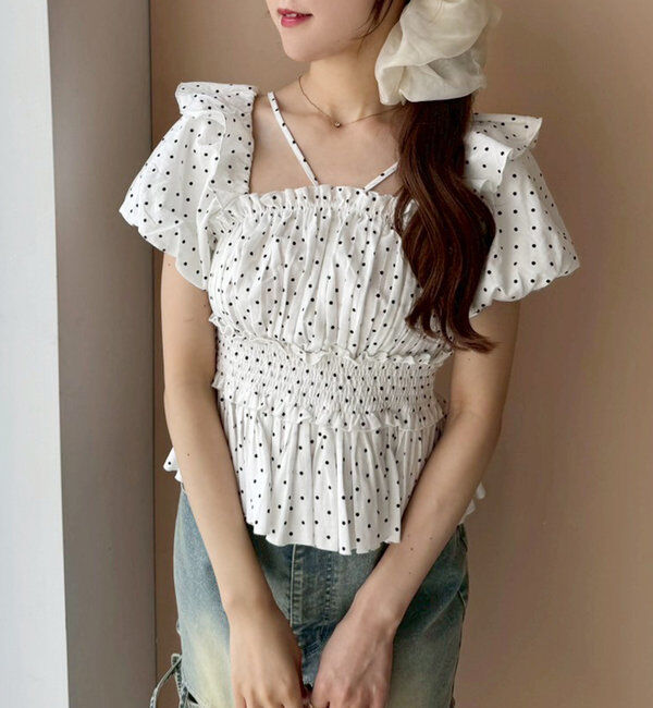  「プリーツシャーリングブラウス」|シャツ・ブラウス|