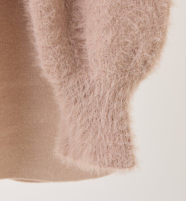  「2wayファザーカーデSET後ろリボンニットミニワンピ」|ワンピース|