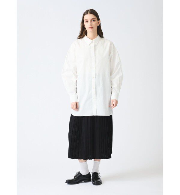 mizuiro ind「mizuiro ind メンズライクワイドシャツ」|シャツ・ブラウス|