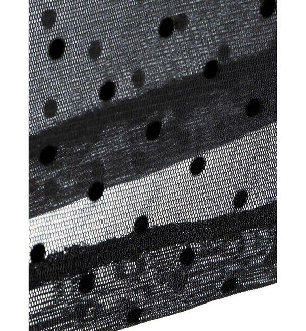 mizuiro ind「mizuiro ind メッシュドットハイネックプルオーバー」|Tシャツ・カットソー|