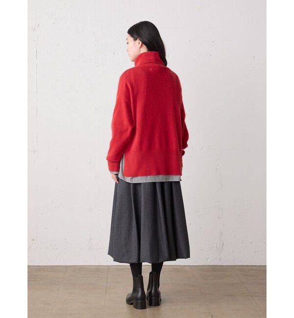 MidiUmi「MidiUmi ラクーンニットハイネックプルオーバー」|ニット・セーター|